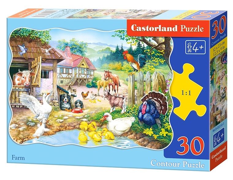 Castorland, Farma, puzzle, 30 elementów