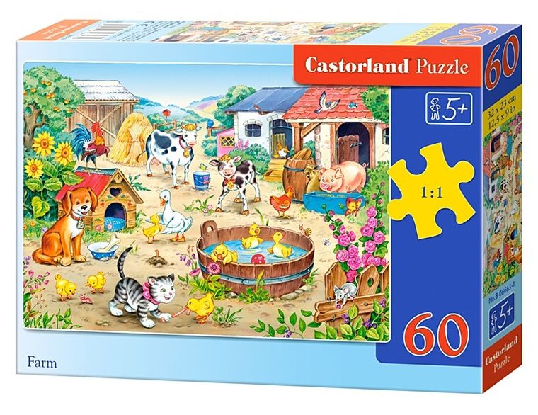 Castorland, Farma, puzzle, 60 elementów