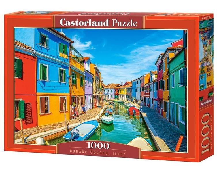 Castorland, Kolory Burano, Włochy, puzzle, 1000 elementów