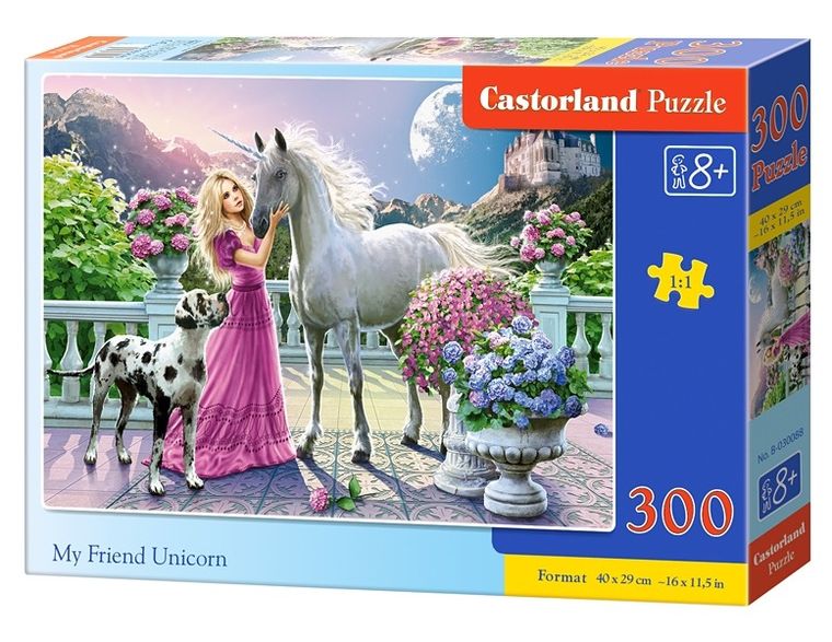 Castorland, Mój przyjaciel jednorożec, puzzle, 300 elementów