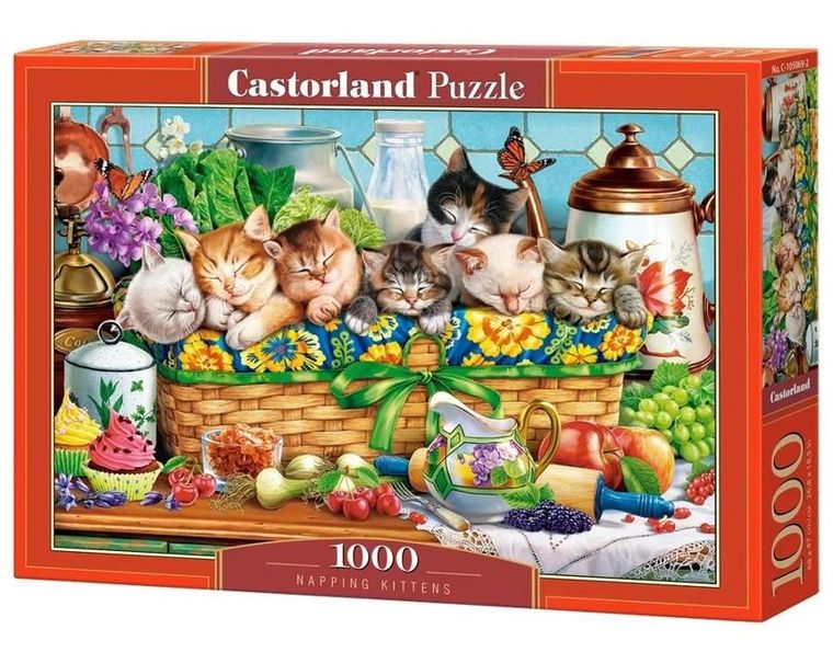Castorland, Napping Kittens, puzzle, 1000 elementów