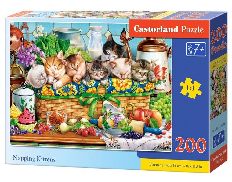 Castorland, Napping Kittens, puzzle, 200 elementów