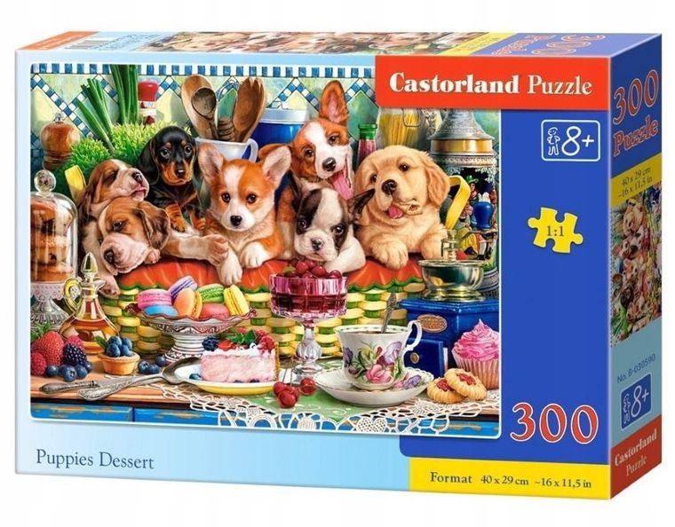 Castorland, Puppies Dessert, puzzle, 300 elementów