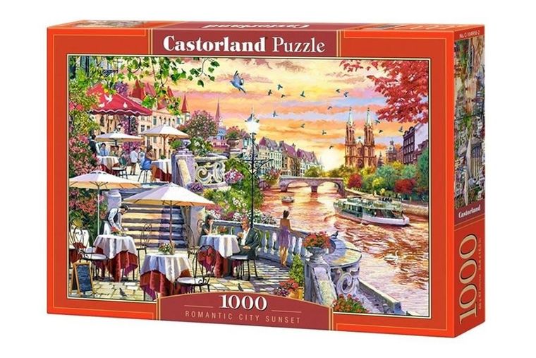 Castorland, Romantic City Sunset, puzzle, 1000 elementów