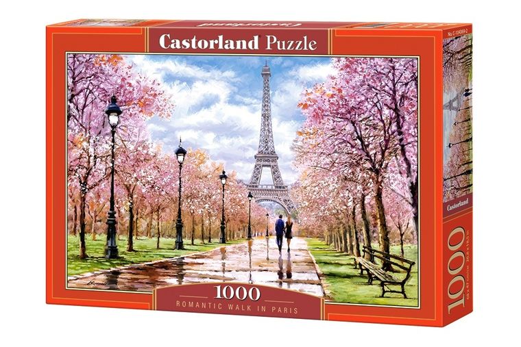 Castorland, Romantic Walk in Paris, puzzle, 1000 elementów