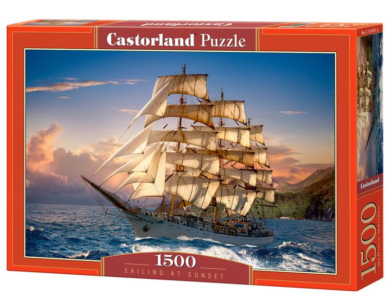 Castorland, Sailing at Sunset, puzzle, 1500 elementów