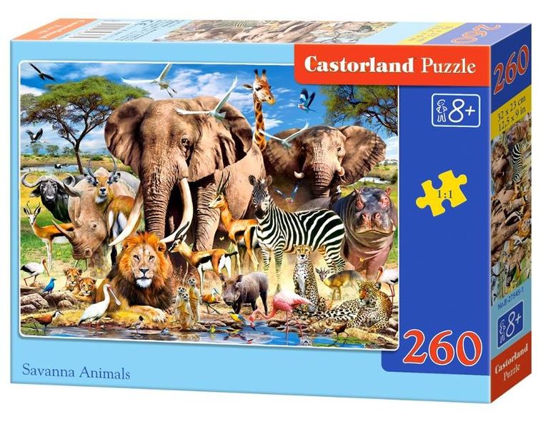 Castorland, Savanna Animal, puzzle, 260 elementów