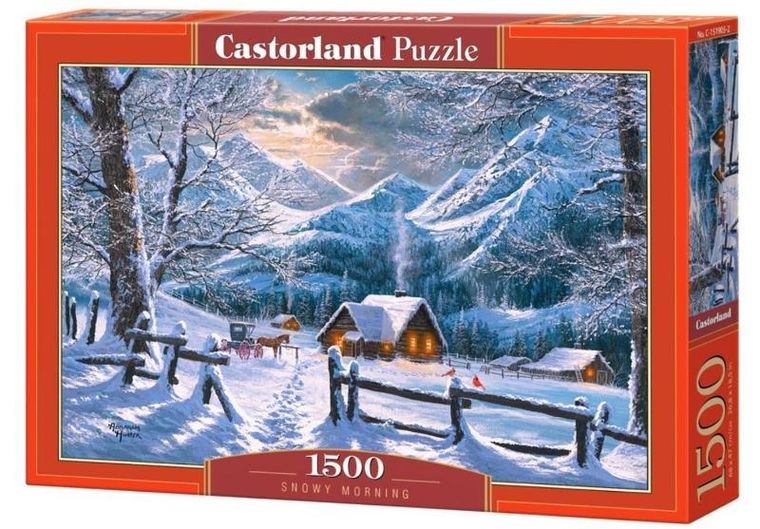 Castorland, Śnieżny poranek, puzzle, 1500 elementów