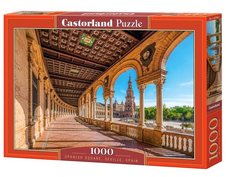 Castorland, Spanish Square, Seville, Spain, puzzle, 1000 elementów