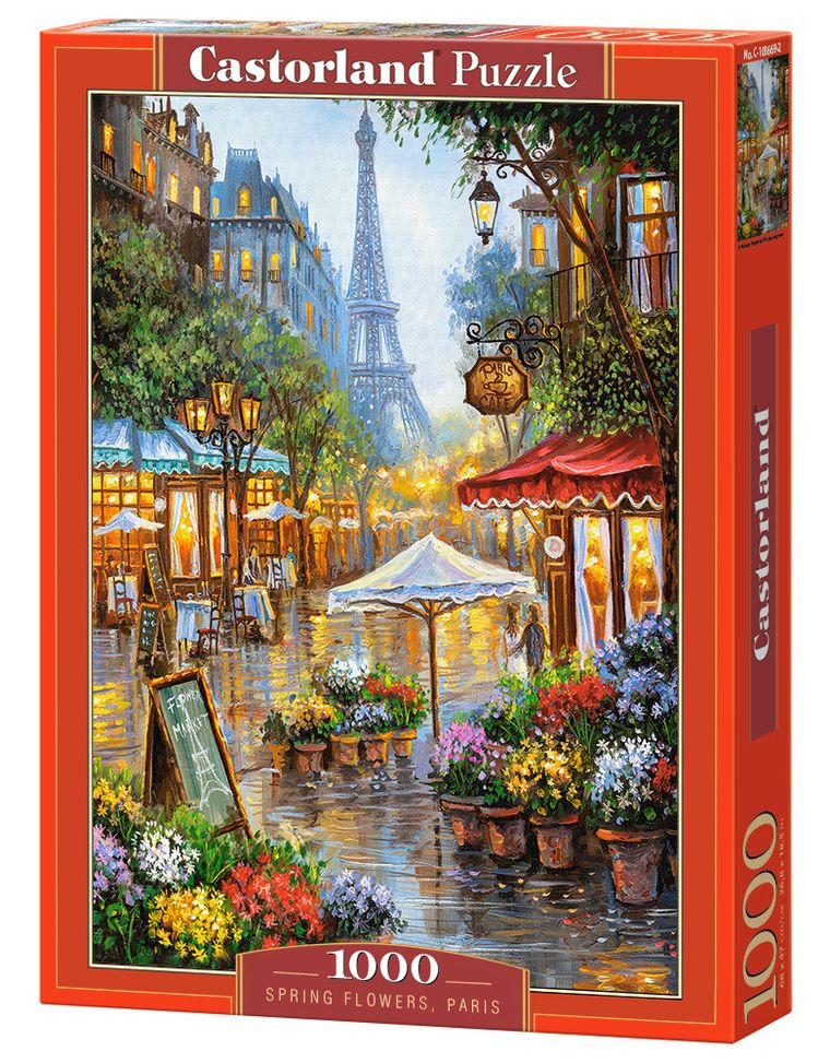 Castorland, Spring Flowers, Paris, puzzle, 1000 elementów