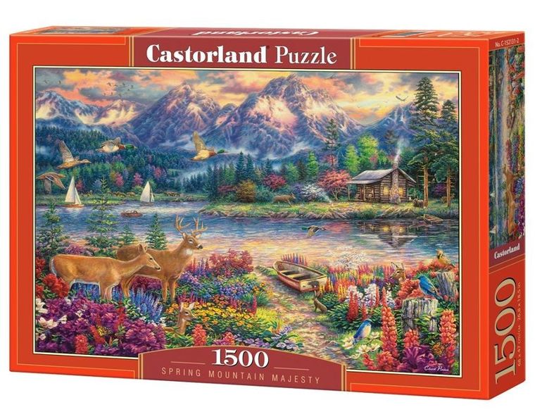 Castorland, Spring Mountain Majesty, puzzle, 1500 elementów
