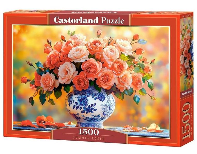 Castorland, Summer Roses, puzzle, 1500 elementów