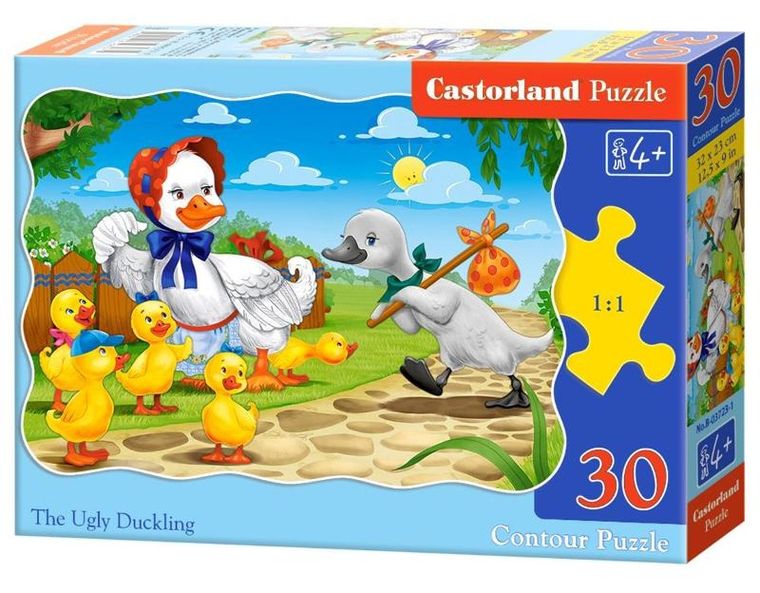 Castorland, The Ugly Duckling, puzzle konturowe, 30 elementów