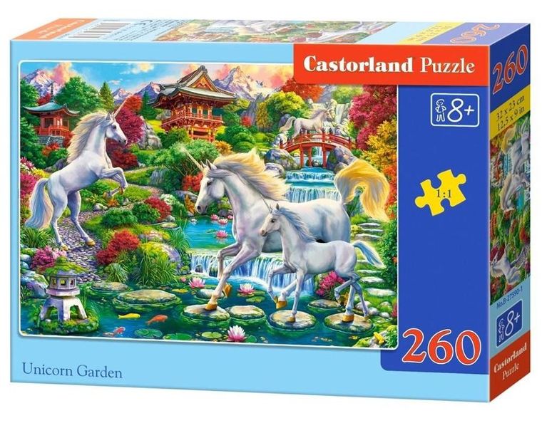 Castorland, Unicorn Garden, puzzle, 260 elementów