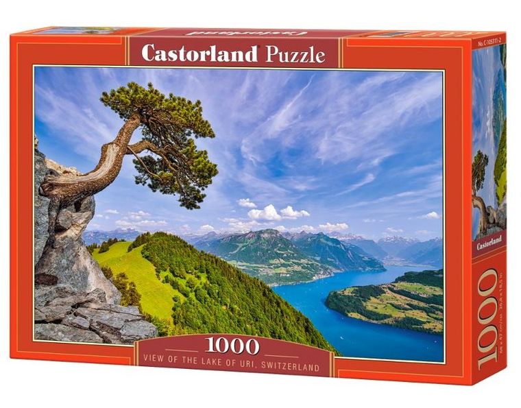 Castorland, View Of The Lake Of Uri, Switzerland, puzzle, 1000 elementów