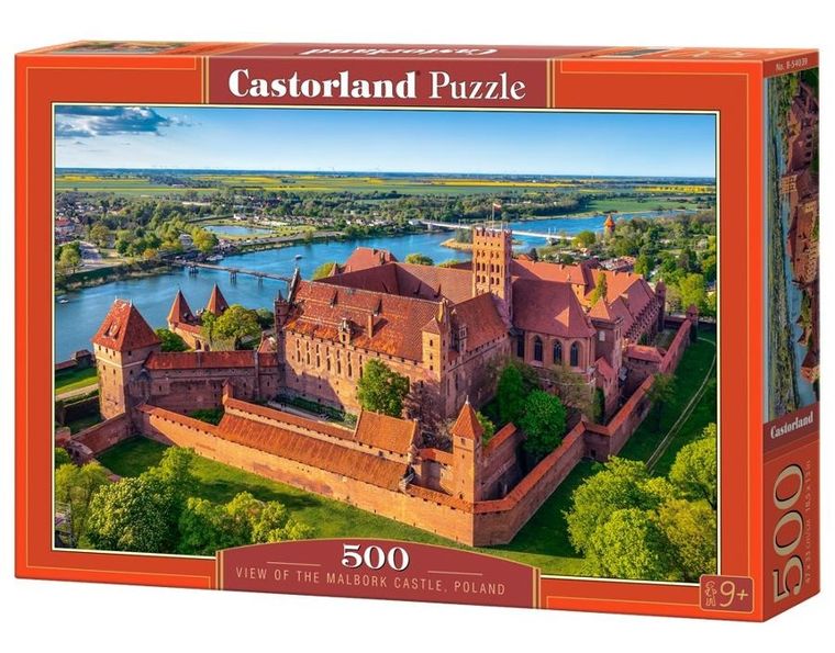 Castorland, Widok na Zamek, Malbork Polska, puzzle, 500 elementów