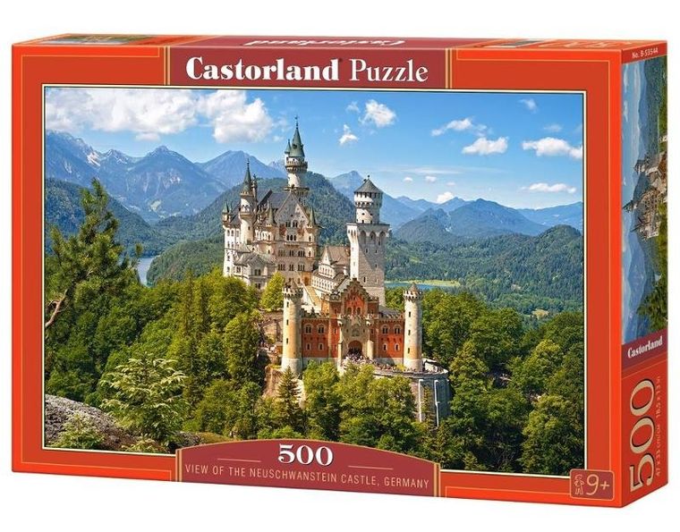 Castorland, Widok na zamek Neuschwanstein, Niemcy, puzzle, 500 elementów