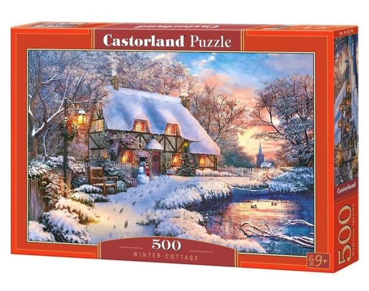 Castorland, Zimowa chatka, puzzle, 500 elementów