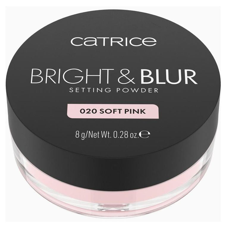 Catrice, Bright & Blur Setting Powder, puder utrwalający, 020 Soft Pink, 8g