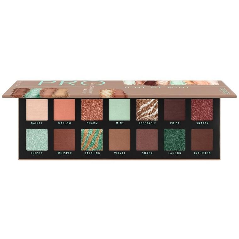 Catrice, Pro Hint of Mint Slim Eyeshadow Palette, paleta cieni do powiek, 010 Aesthetic Vibes, 10.6g