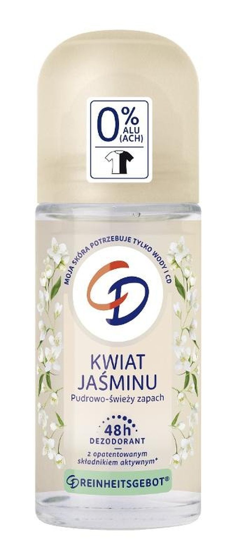 CD, roll-on dezodorant w kulce 48h, kwiat jaśminu, 50 ml