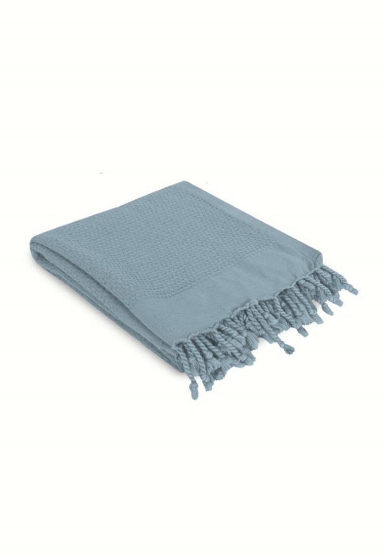 Ceba Baby, kocyk wielofunkcyjny dziecięcy, bawełniany, blue, 85-90 cm