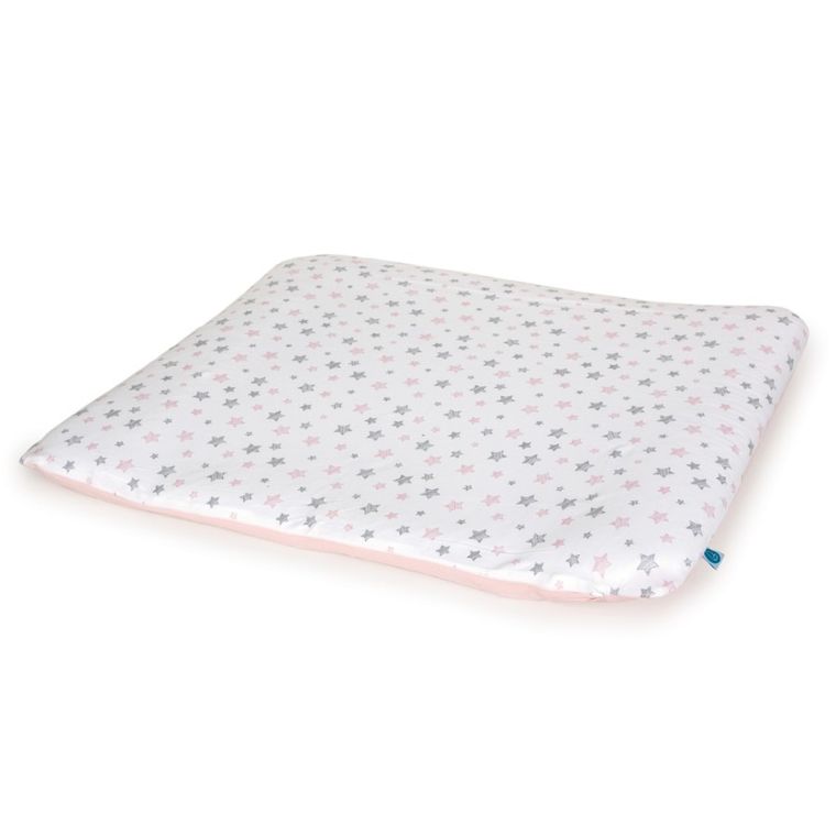 Ceba Baby, Pink Stars, pokrowiec na przewijak miękki, 85-72 cm, 2 szt.