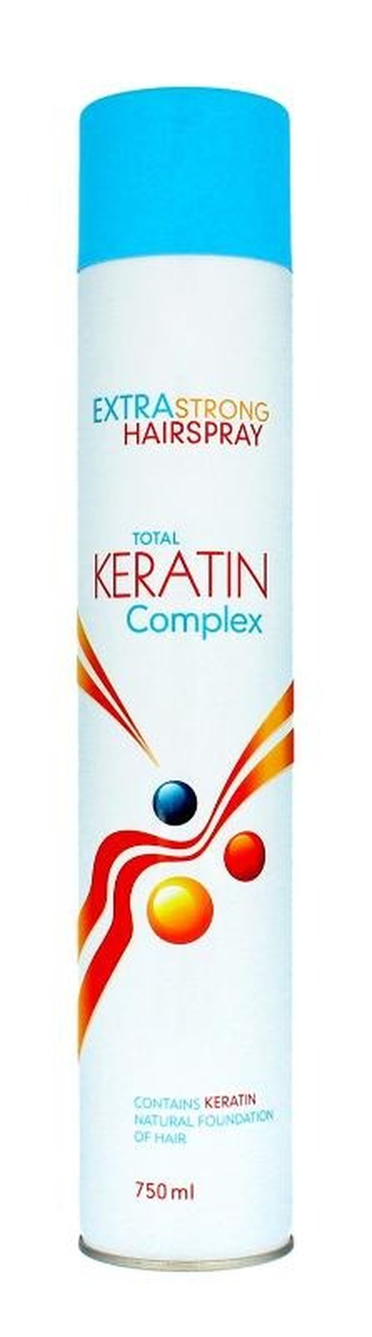 Cece, total keratin complex, lakier do włosów z keratyną, bardzo mocny, 750 ml