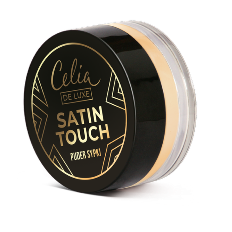 Celia, De Luxe, Satin Touch, puder sypki, nr 10, transparentny, matt, 10g