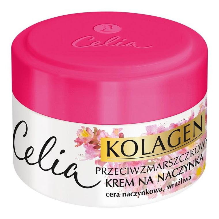 Celia, Kolagen, przeciwzmarszczkowy krem na naczynka, 50 ml
