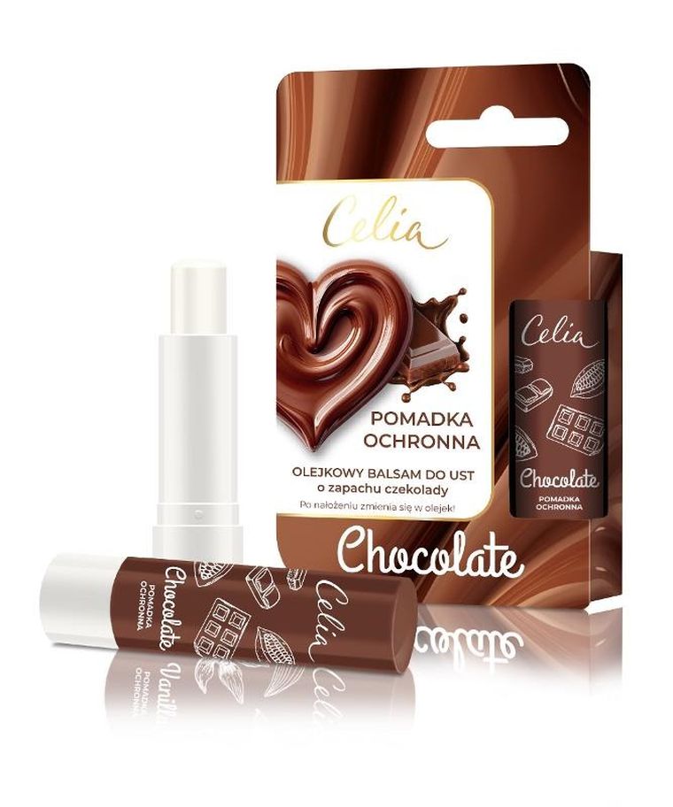 Celia, olejkowy balsam do ust, chocolate, 4g