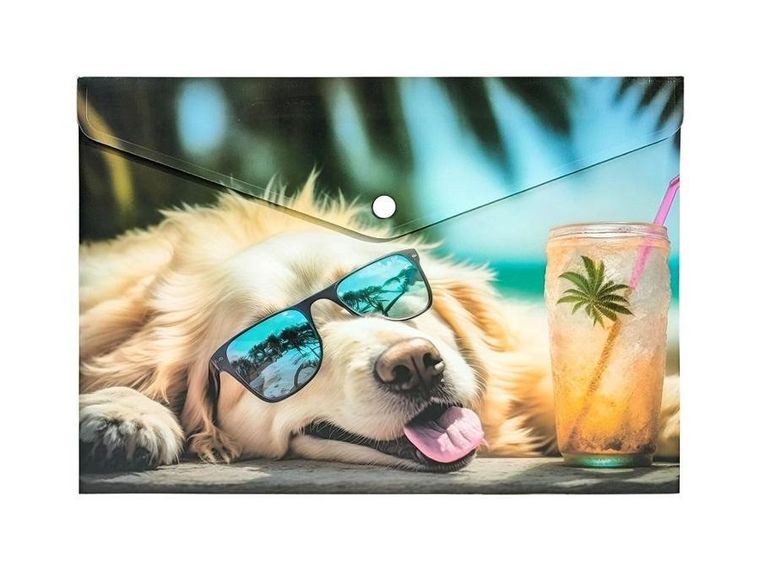 Centrum, koperta na napę, A4, Chillout Dog, 1 szt.