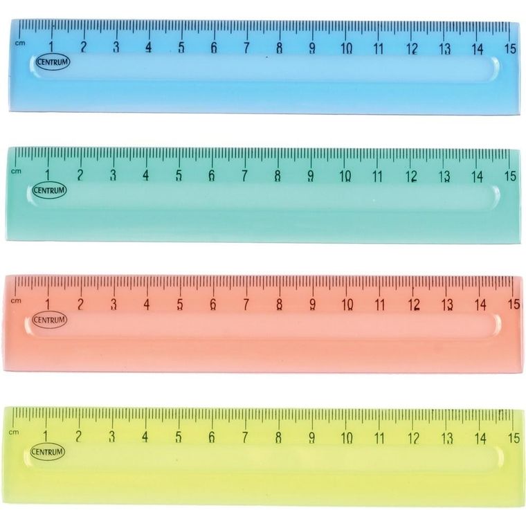 Centrum, linijka plastikowa, 15 cm