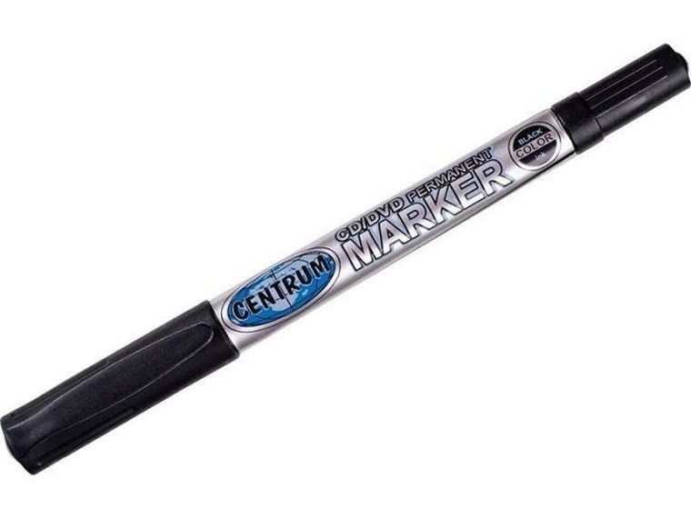 Centrum, marker permanentny DVD, CD, czarny, 12 szt.
