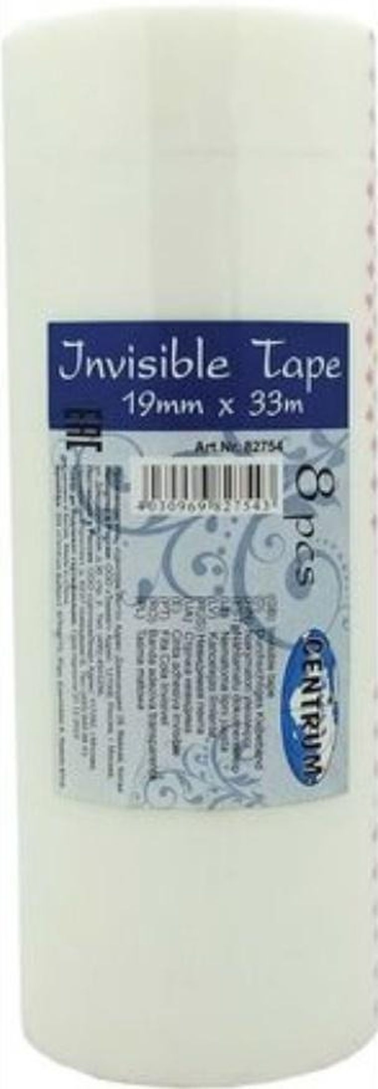 Centrum, taśma biurowa niewidzialna, 19 mm x 33m, 8 szt.