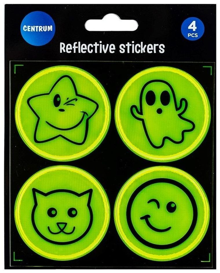 Centrum, zestaw naklejek odblaskowych