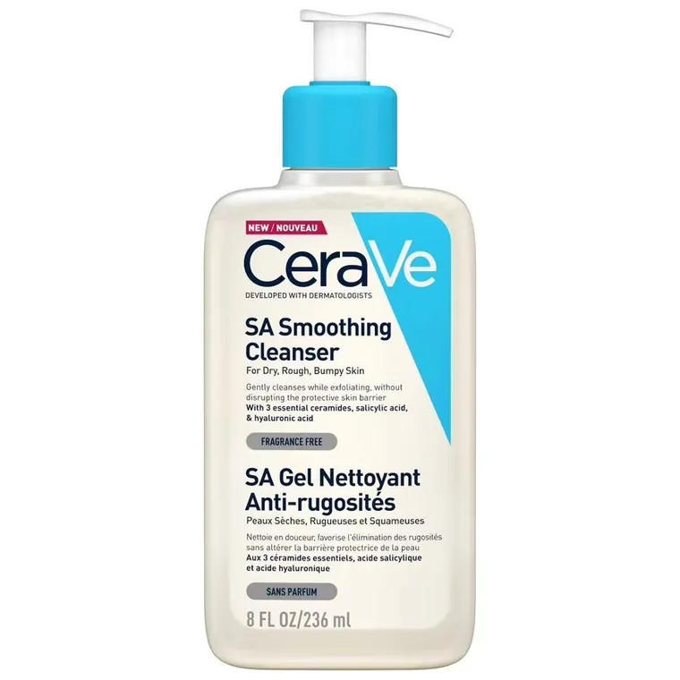 CeraVe, SA, wygładzający żel do mycia, 236 ml