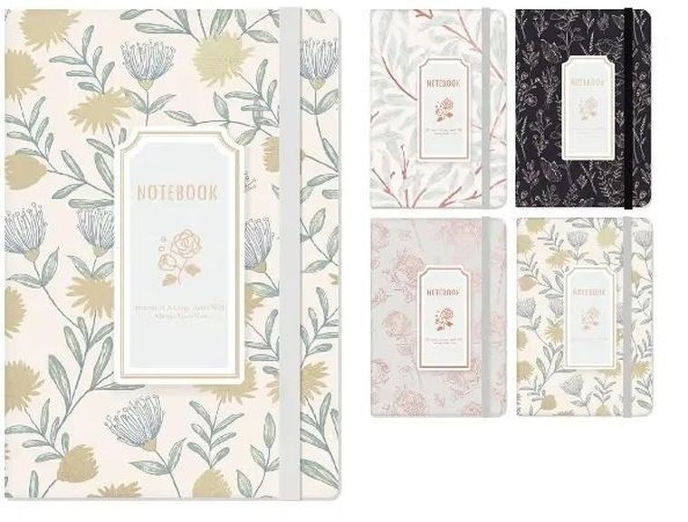 Cervantes, notatnik na gumkę, A5, 96 kartek, kratka, 1 szt.