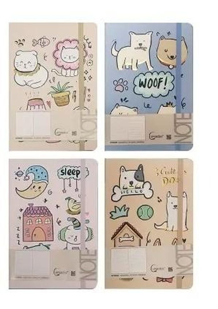 Cervantes, notatnik na gumkę, A5, 96 kartek, linia, 1 szt.