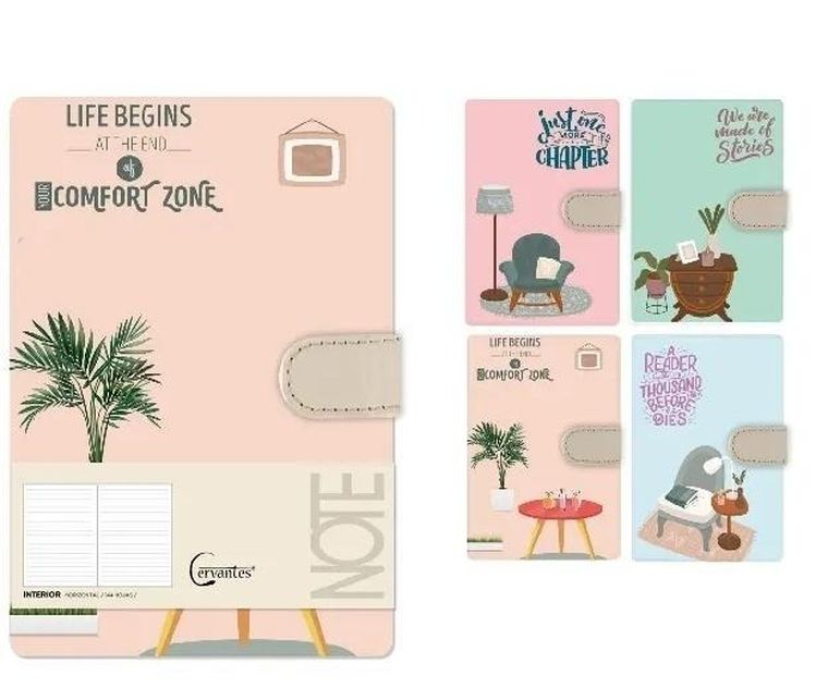 Cervantes, notatnik na magnes, A5, linia, 144 strony, 1 szt.