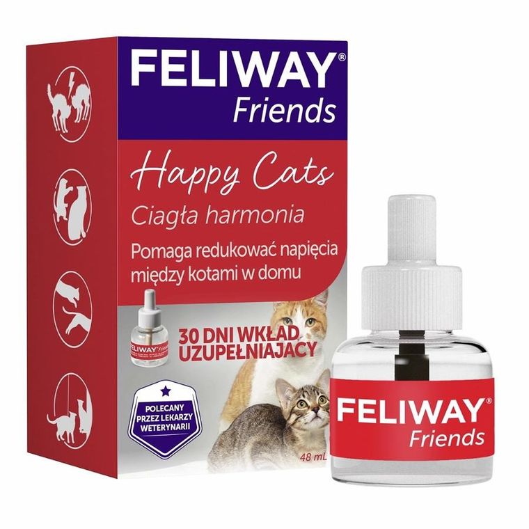 Ceva, Feliway Friends, wkład feromonowy, uzupełniający, 48 ml