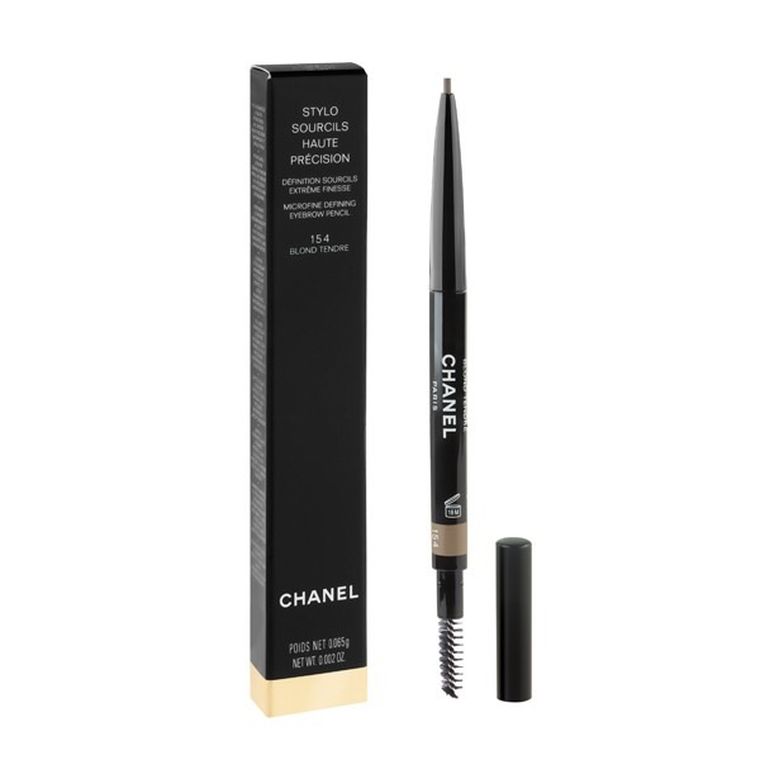 Chanel, Stylo Sourcils Haute Precision Eyebrow Pencil, kredka do brwi ze szczoteczką, blond tendre 154