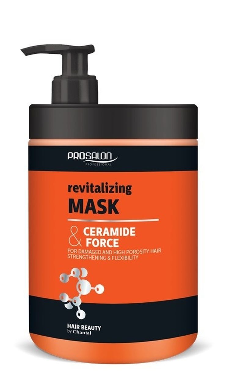Chantal, Prosalon Ceramide Force, maska rewitalizująca do włosów zniszczonych wysokoporowatych, 1000g