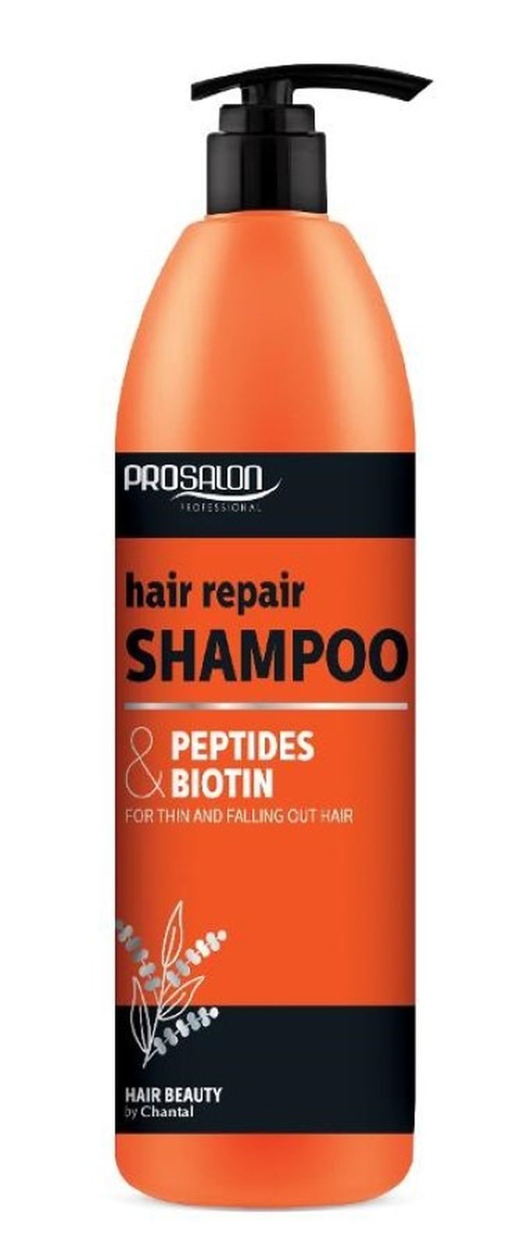 Chantal, Prosalon Peptides & BiotIn, szampon naprawczy do włosów, 1000 ml
