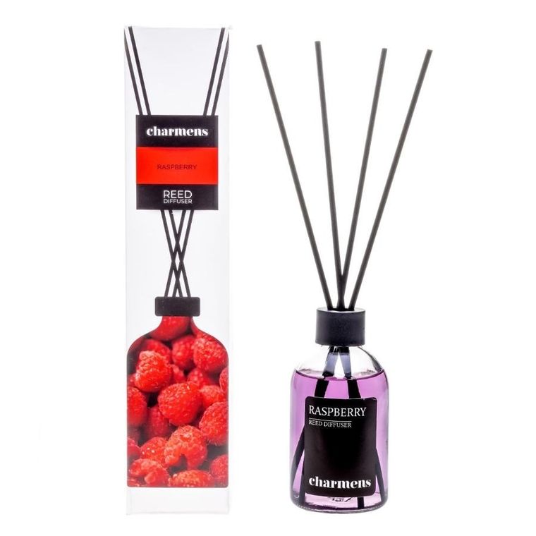 Charmens, Reed Diffuser, patyczki zapachowe, Malina, 110 ml