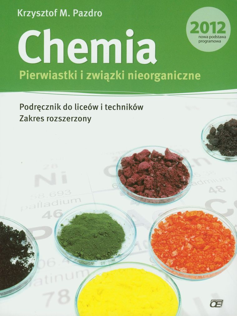 Chemia. Pierwiastki i związki nieorganiczne. Podręcznik. Zakres rozszerzony. Liceum, technikum