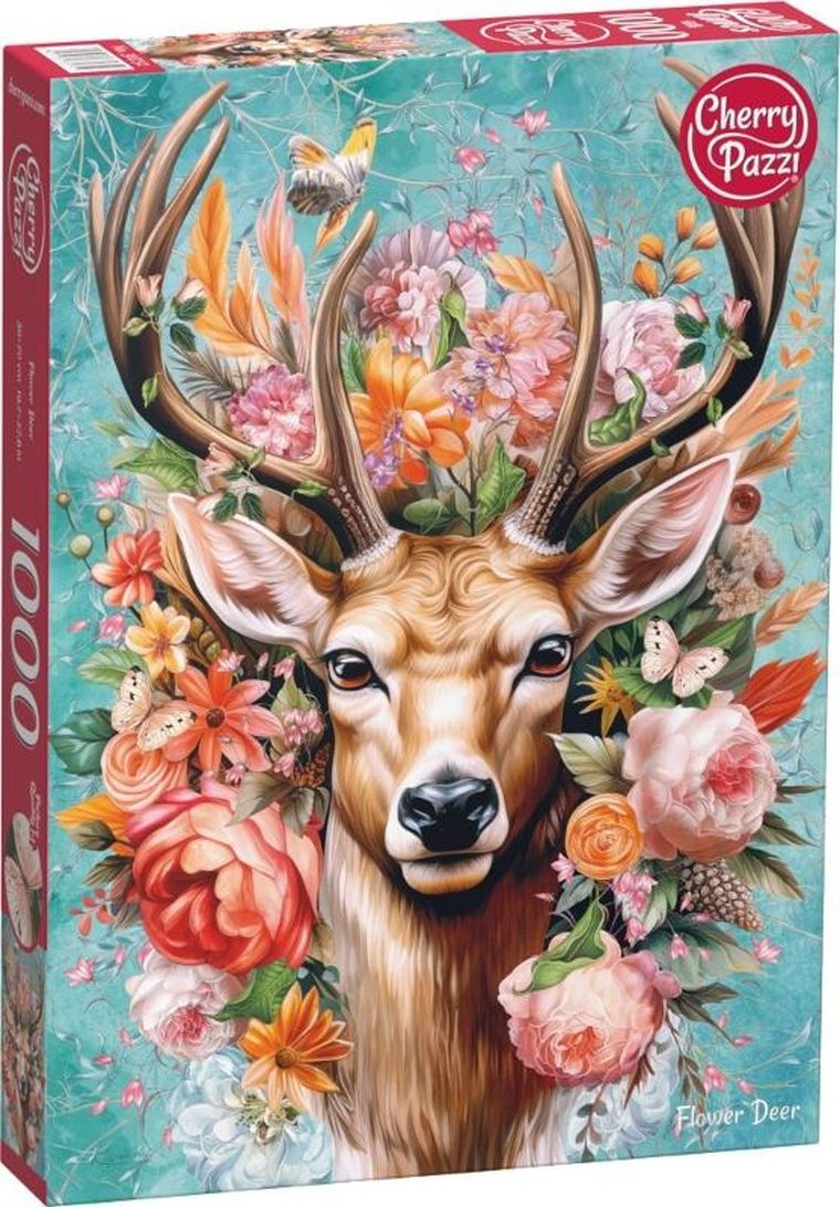 CherryPazzi, Flower Deer, puzzle, 1000 elementów