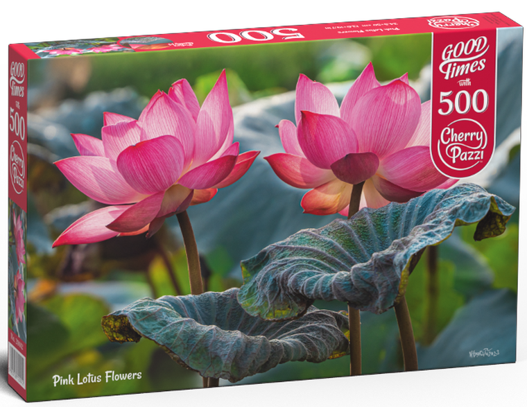 Cherrypazzi, Pink Lotus Flowers, puzzle, 500 elementów