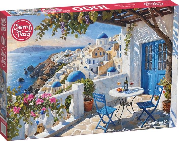 Cherrypazzi, Santorini Blues, puzzle, 1000 elementów