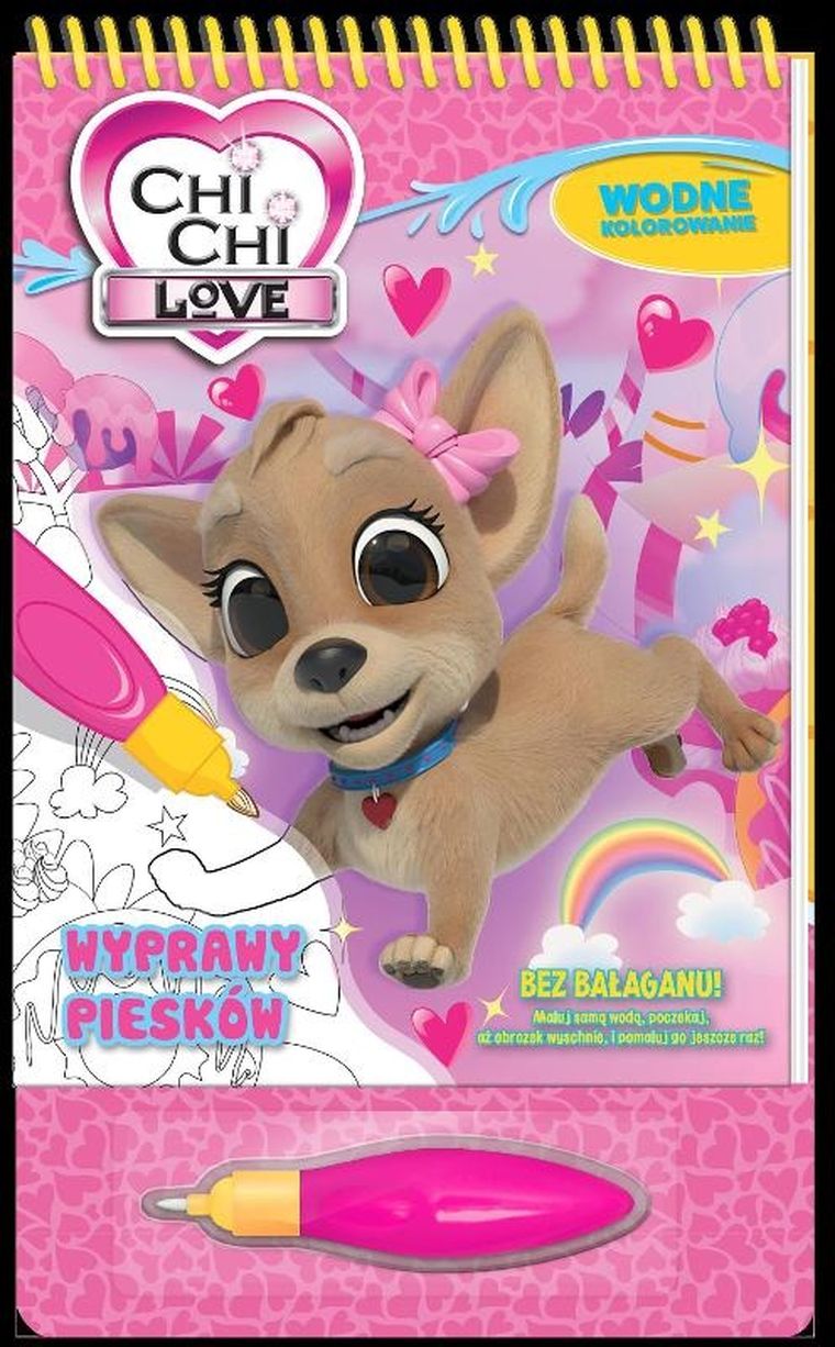 Chi Chi Love. Wyprawy piesków. Wodne kolorowanie
